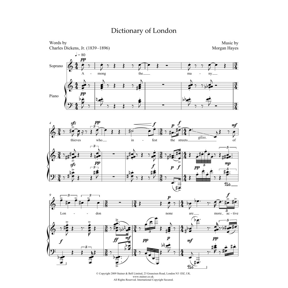 Dictionary of London (for soprano and piano)